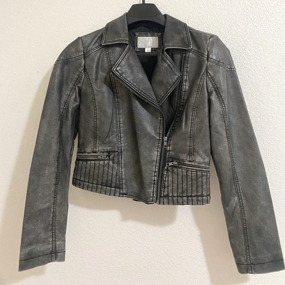 FAUX LEATHER JACKET - Picture 1 of 2